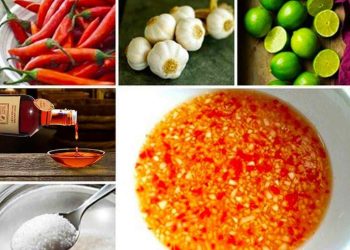 Nguyên liệu làm nước mắm bánh xèo