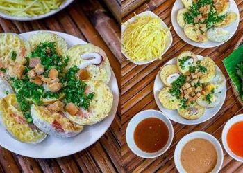 Món bánh căn ở quán Tui